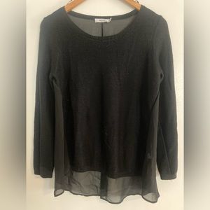 Black Rickis sweater with sheer back